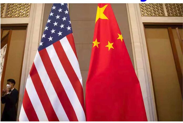 Drapeaux Chine-USA