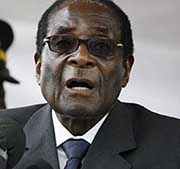 Robert Mugabe le 23 décembre 2008