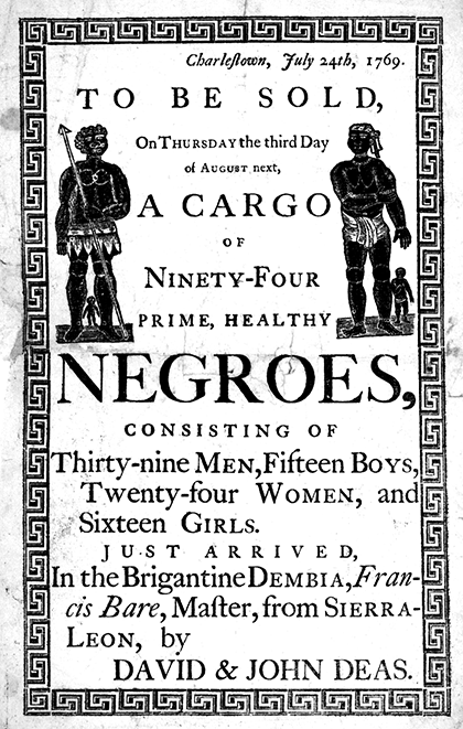 Slave-auction-broadside-Charleston-South-Carolina-1769-courtesy-American-Antiquarian